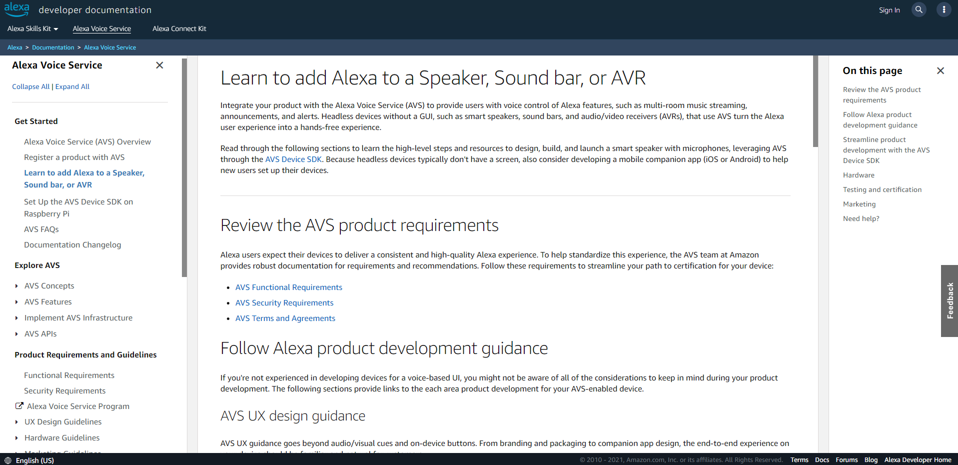 AVS Acoustics - Documentation