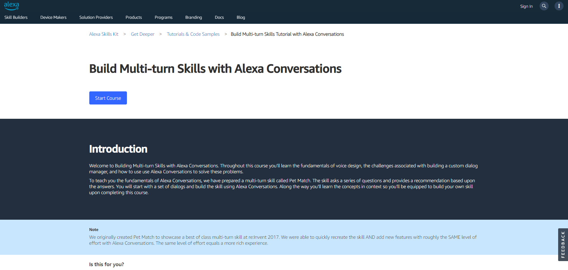 Build Multi-turn Skills with Alexa Conversations - Tutorials
